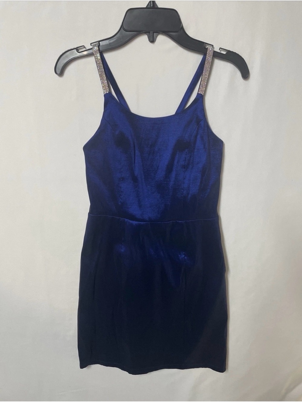 Speechless KIDS Girls Blue Rhinestones Bow Zipper Party Dress Size 14